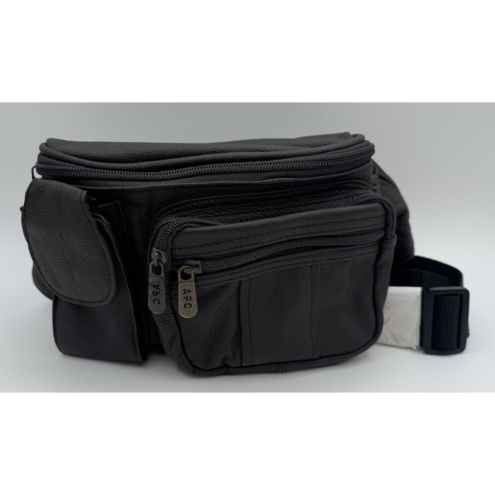 APC Vtg Leather Fanny Pack Dark Brown 90's Dad Bag